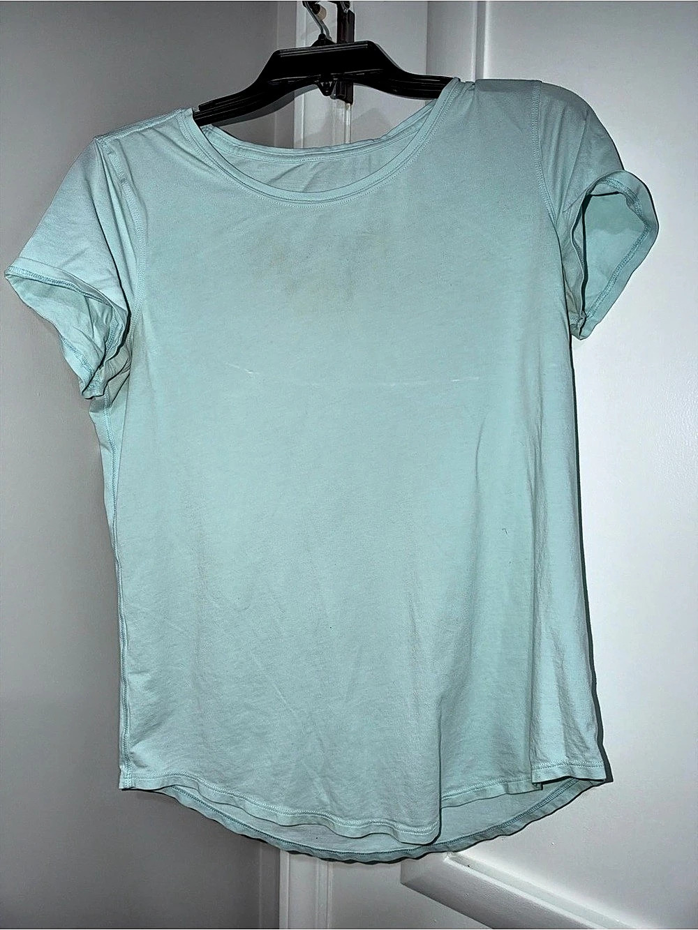 lululemon Love Curved-Hem Crewneck T-Shirt Short Sleeve Tee in Blue Like New